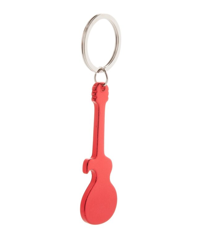 Porte-clés personnalisé guitare en aluminium avec décapsuleur - Singy | pandacolach