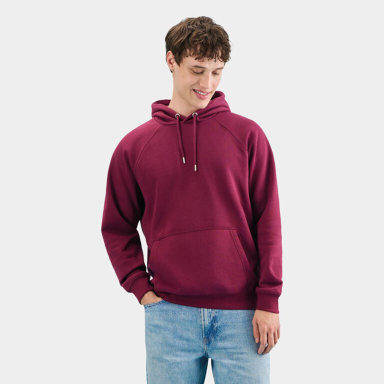Sweat shirt promotionnel blanc unisexe à capuche en coton bio 280 gr/m² - Stellar | pandacola