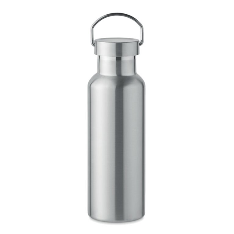 Bouteille isotherme personnalisable à double paroi en acier inoxydable - Helsinki acier | pandacolach