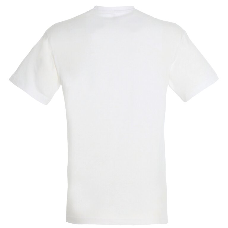 Tee-shirt personnalisable blanc homme col rond en coton semi-peigné 150 gr/m² - Regent | pandacola - 1