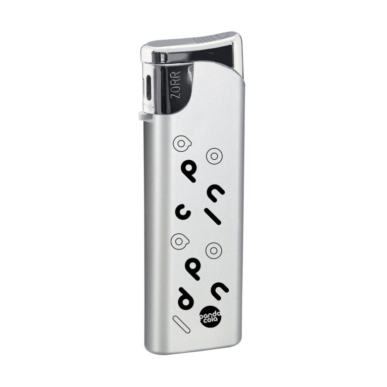 Briquet personnalisable à capot chromé - Slider Piezo | pandacolach