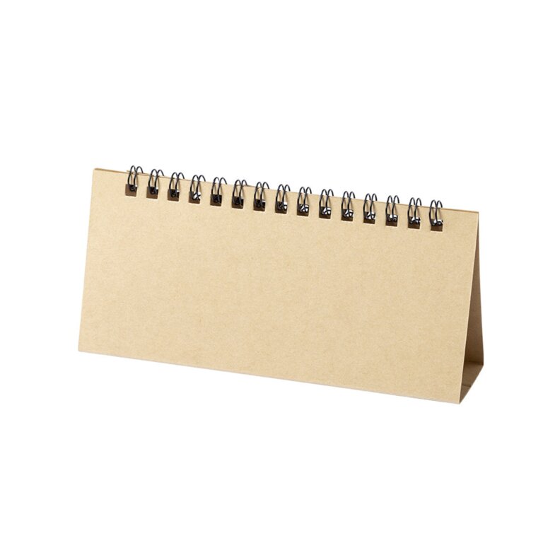 Calendrier réutilisable personnalisé en carton recyclé - Spiro | pandacola - 1