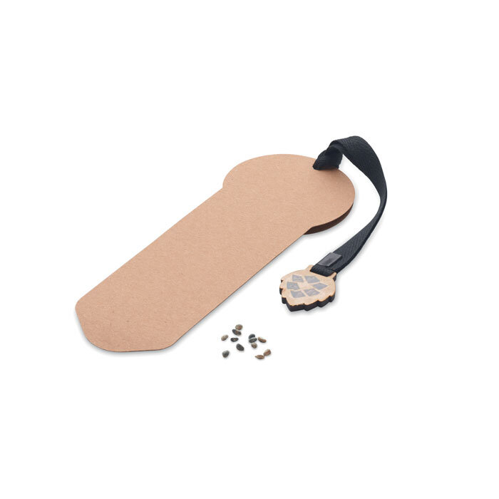 Marque-pages en papier FSC personnalisable avec graines de plantation - Growbookmark | pandacolach