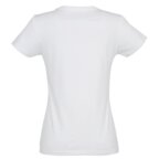 Tee-shirt personnalisable blanc femme coupé cousu 100% coton 190 gr/m² - Impérial | pandacola - thumb - 1