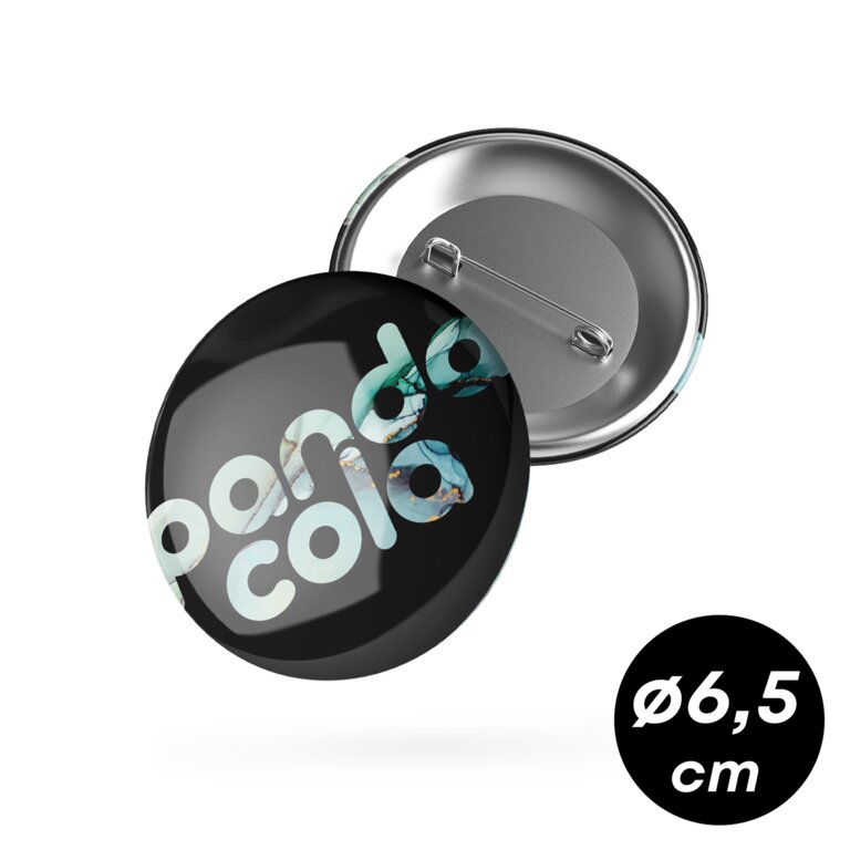 Badge personnalisé rond Ø6,5 cm - Paty | pandacola