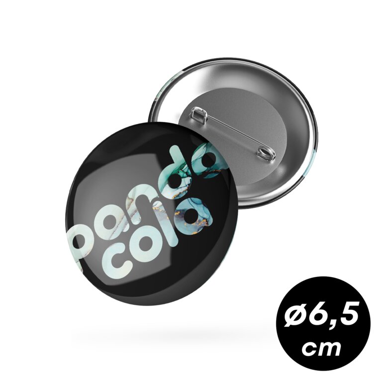 Badge personnalisé rond Ø6,5 cm - Paty | pandacolach