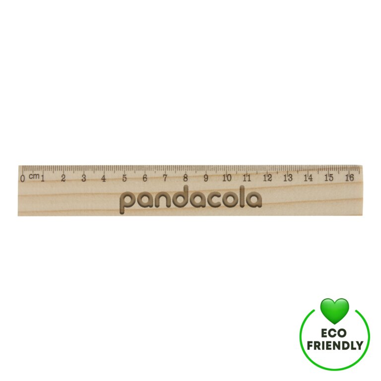 Règle personnalisée 16 cm en bois de pin - Zurmai 16 | pandacola