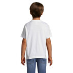 Tee-shirt personnalisable blanc enfant col rond en coton semi-peigné 150 gr/m² - Regent | pandacola - thumb - 1
