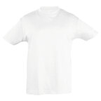 Tee-shirt personnalisable blanc enfant col rond en coton semi-peigné 150 gr/m² - Regent | pandacola - thumb