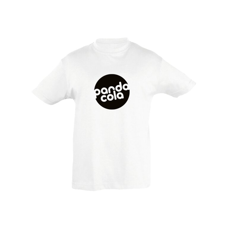 Tee-shirt personnalisable blanc enfant col rond en coton semi-peigné 150 gr/m² - Regent | pandacolach