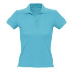 Polo publicitaire couleur femme coton peigné 210 gr/m² - People | pandacola - thumb