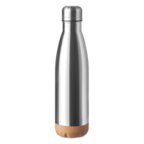 Bouteille publicitaire double paroi en acier inoxydable avec base en liège 500 mL - Lahti | pandacola - thumb