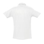 Polo publicitaire blanc homme à manches courtes coton peigné 210 gr/m² - Cuzco | pandacola - thumb - 1