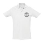 Polo publicitaire blanc homme à manches courtes coton peigné 210 gr/m² - Cuzco | pandacolach - thumb - 3