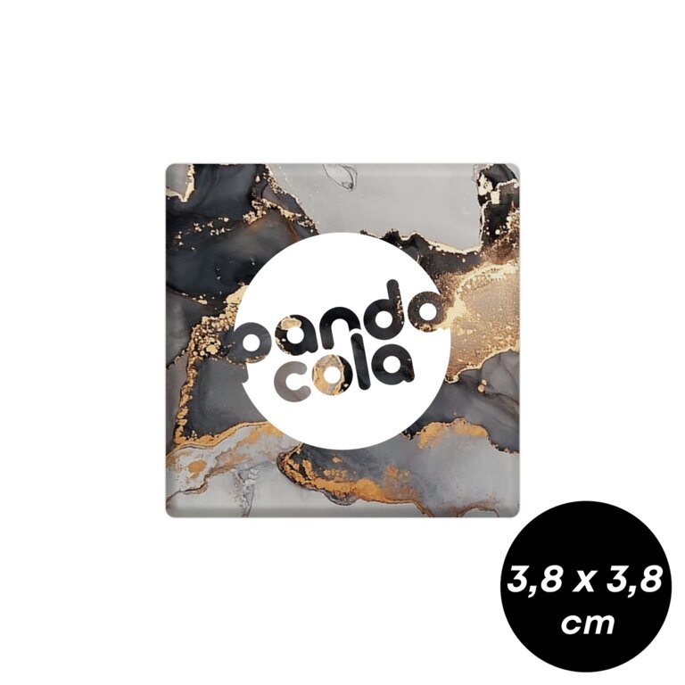 Magnet publicitaire carré 3,8x3,8 cm - Skol | pandacolach