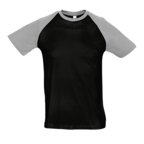 T-shirt personnalisable bicolore à manches raglan en coton 150 gr/m² - Funky Couleur | pandacola - thumb