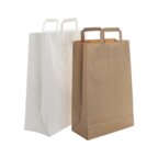 Sac personnalisable en papier kraft 70 gr/m² avec poignées plates 22 × 10 × 36 cm - Cosh | pandacola - thumb - 2