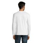 T-shirt publicitaire à manches longues en coton semi-peigné 150 gr/m² - Monarch White | pandacola - thumb - 2