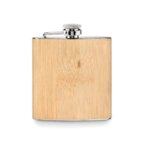 Flasque en bambou publicitaire contenance 175 ml - Jinto | pandacola - thumb