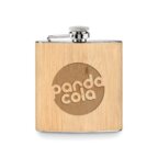 Flasque en bambou publicitaire contenance 175 ml - Jinto | pandacolach - thumb - 1
