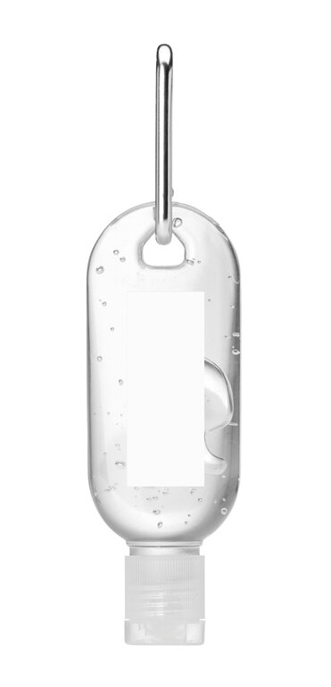 Gel nettoyant rechargeable 30 ml sans alcool avec mousqueton - Gelgo | pandacolach