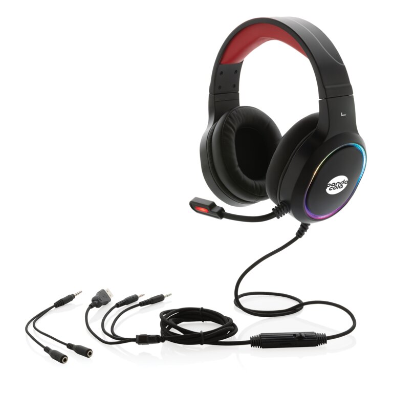 Casque gaming personnalisé RGB | GAMING HERO® - Games | pandacola