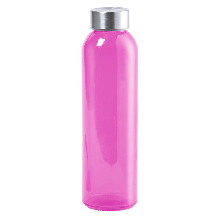 Gourde en verre personnalisée  50 cl à bouchon à vis en acier inoxydable - Terkol | pandacolach
