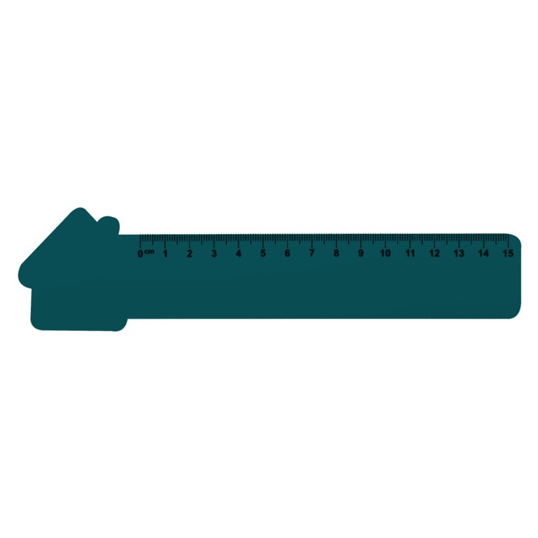 Règle publicitaire en plastique en forme de maison 15 cm - Couler 15 | pandacola - 2