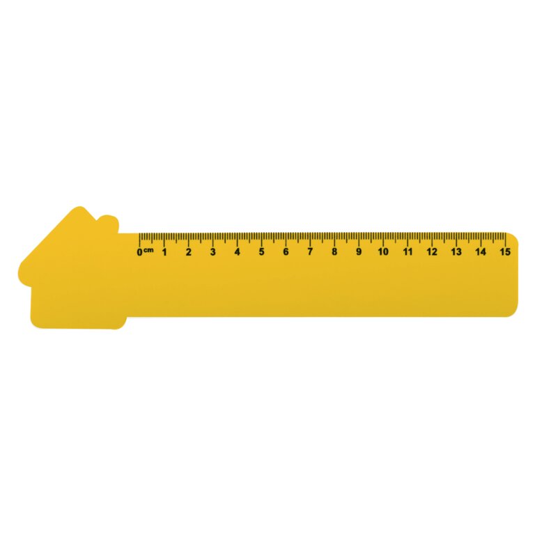 Règle publicitaire en plastique en forme de maison 15 cm - Couler 15 | pandacola - 3