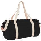 Sac de voyage publicitaire en coton canvas 170 gr/m² et compartiment zippé - Snead | pandacolach - thumb - 3
