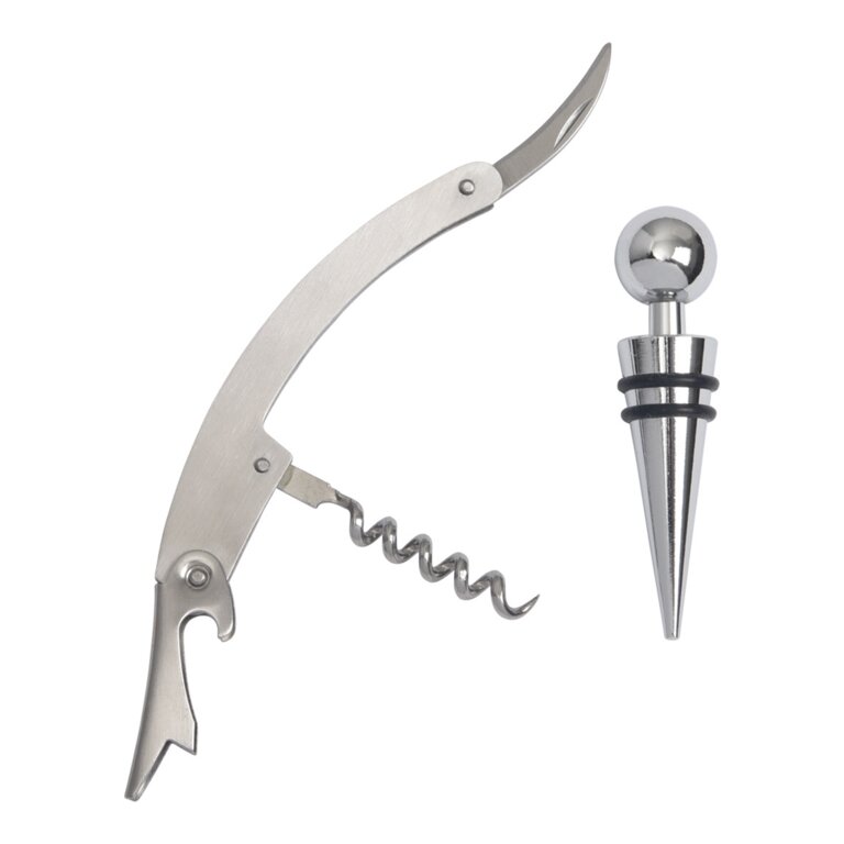 Set de tire-bouchon promotionnel en inox - Duet | pandacolach