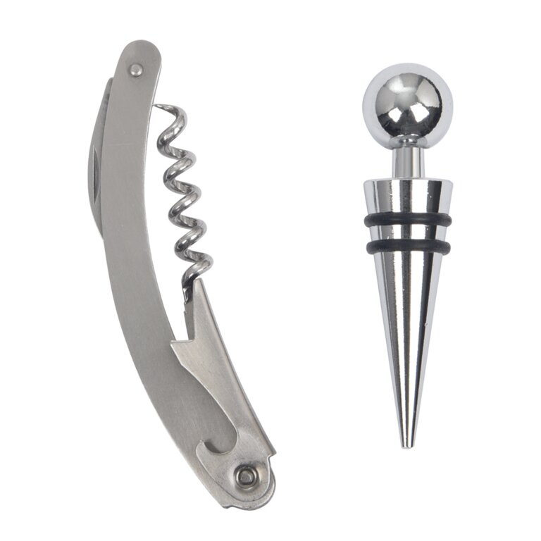 Set de tire-bouchon promotionnel  en inox - Duet | pandacolach