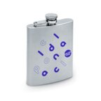 Flasque personnalisable en inox mat contenance 175 ml - Vodko | pandacolach - thumb - 1