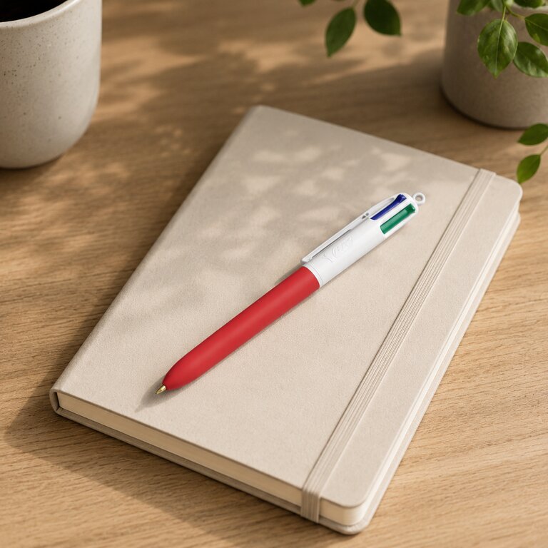 Stylo bille 4 couleurs publicitaire BIC® - 4 Couleurs Soft | pandacola - 2