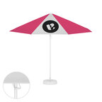 Parasol publicitaire rond ouverture avec poignée - Tahiti round | pandacola - thumb - 1