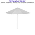 Parasol publicitaire rond ouverture avec poignée - Tahiti round | pandacola - thumb