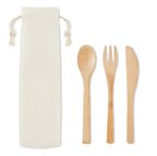 Set de couverts publicitaires en bambou réutilisables - Setboo | pandacolach - thumb - 1