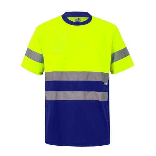 T-shirt bicolore personnalisé à haute visibilité 140 gr/m² | VELILLA® - Lil | pandacolach