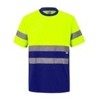 T-shirt bicolore personnalisé à haute visibilité 140 gr/m² | VELILLA® - Lil | pandacolach - thumb
