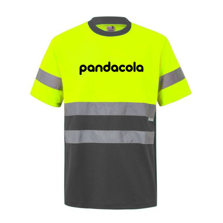 T-shirt bicolore personnalisé à haute visibilité 140 gr/m² | VELILLA® - Lil | pandacolach