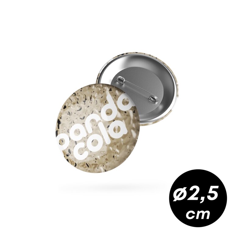 Badge personnalisé rond Ø2,5 cm - Paty | pandacolach