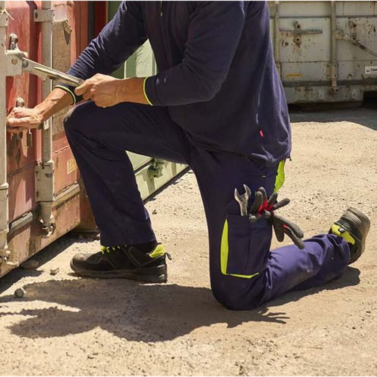 Pantalon de travail personnalisé bicolore en coton 240 gr/m² | VELILLA® - Catch | pandacola - 2