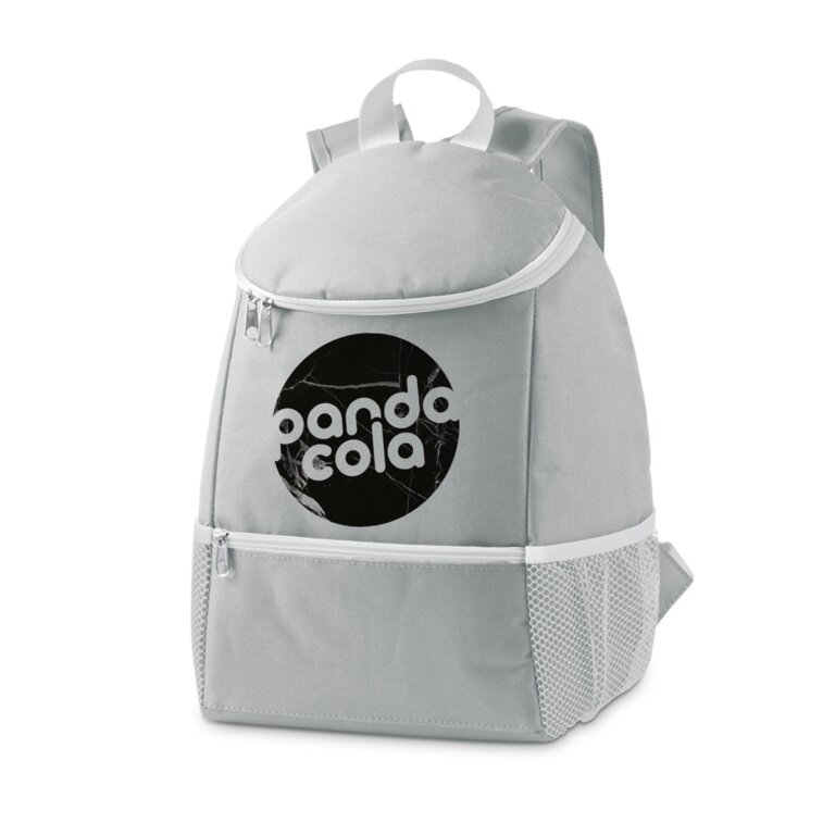 Sac à dos isotherme publicitaire 600D avec poches filets - Rendo | pandacola