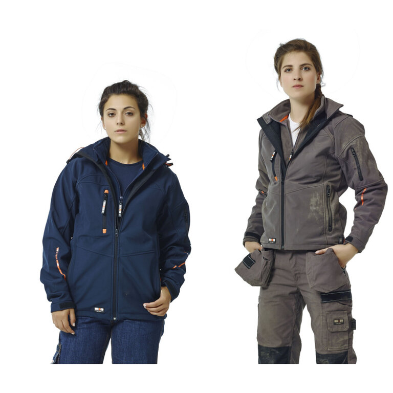 Veste softshell personnalisable à capuche détachable 290 gr/m² - Hills | Herock® | pandacola