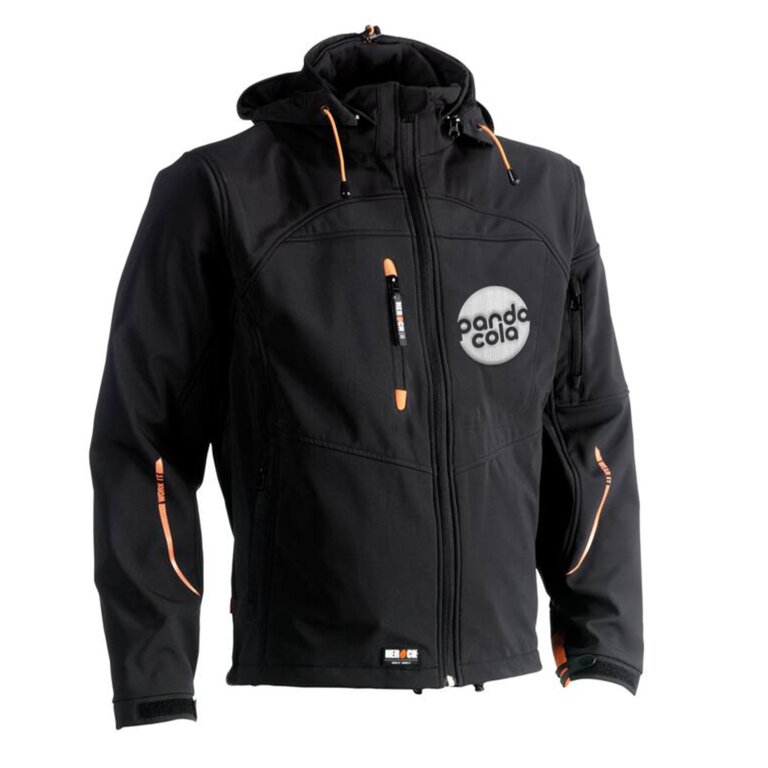 Veste softshell personnalisable à capuche détachable 290 gr/m² - Hills | Herock® | pandacolach