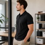 Polo personnalisé homme manches courtes couleur en coton 170gr/m2 - Summer | pandacola - thumb - 2