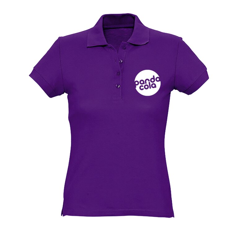 Polo personnalisable couleur femme à manches courtes en coton peigné 170 gr/m² - Passion | pandacola