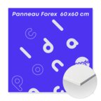 Panneau Forex 3mm marqué au recto en format carré 60x60 cm- Rigo | pandacolach - thumb - 1