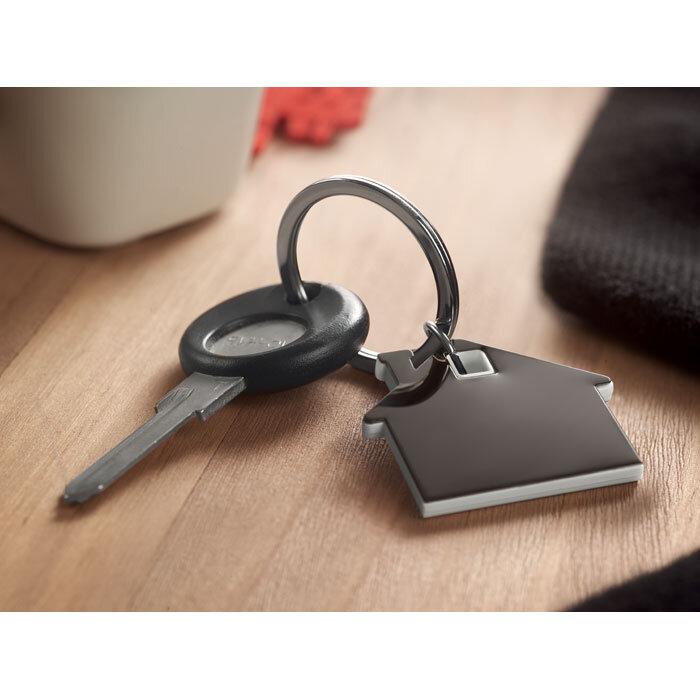 Porte-clés personnalisé Inox/ABS en forme de maison - Imba | pandacolach - 3