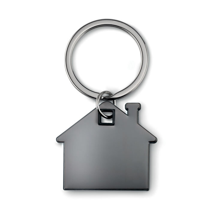 Porte-clés personnalisé Inox/ABS en forme de maison - Imba | pandacolach